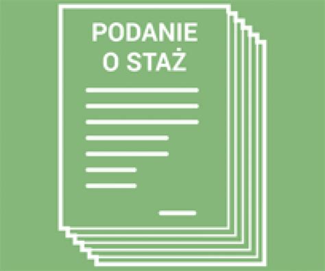 Podanie o staż darmowy wzór z omówieniem Poradnik Przedsiębiorcy