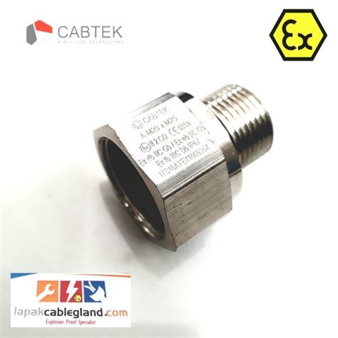 Jual Adapter Exproof Cabtek M M X M F Brass Nickel Plated Cmp