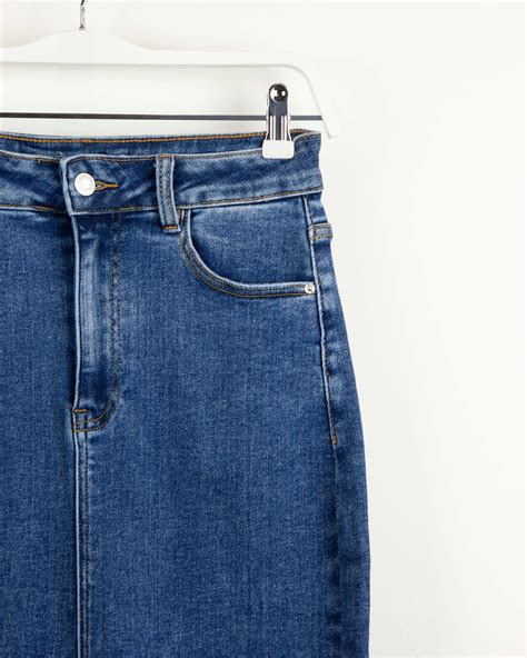 Falda Vaquera Midi Para Mujer Prendas Denim Online Ouka