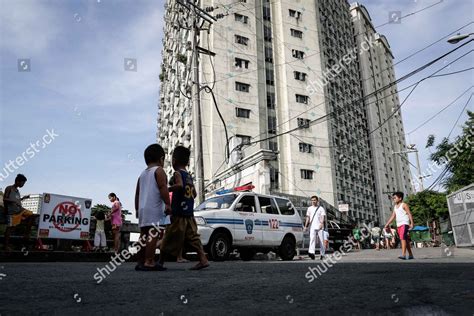 People Walk Along Central Park Condominium Editorial Stock Photo