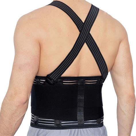 Neotech Care Adjustable Back Brace Lumbar Support Belt With Suspenders