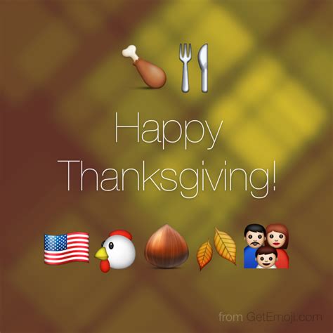 😋 Emoji Blog • 🍗🍴 Happy 2014 Thanksgiving 🇺🇸🐔🌰🍂👪 Sharing Some