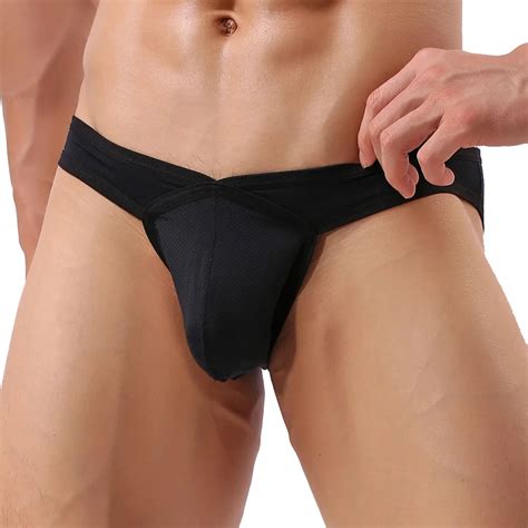 CLEVER MENMODE Männer sexy Low Rise Bulge Pouch Slips Mesh Unterhose Unterwäsche Bikini Höschen