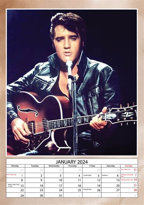 Elvis Presley Calendarios De Pared Cons Guelos En Posters Es