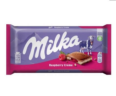 Milka Milk Chocolate With Raspberry Creme Flavour 100 Gm At Rs 185