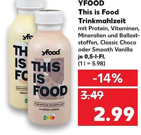 Yfood This Is Food Trinkmahlzeit Angebot Bei Kaufland 1Prospekte De