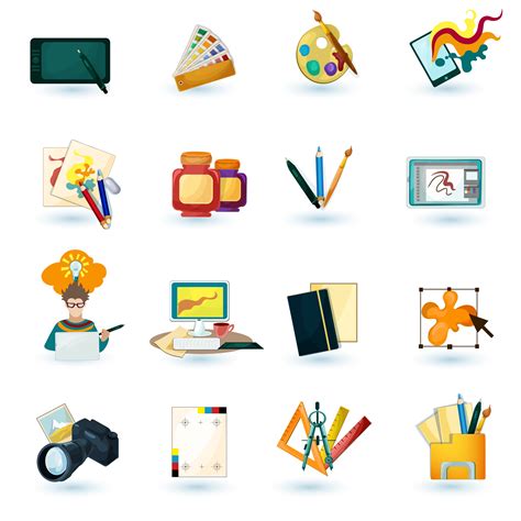 Designer Icons Set 435148 Vector Art At Vecteezy