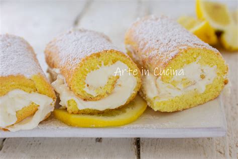 CANNOLI CON DIPLOMATICA AL LIMONE Rotolini Morbidi