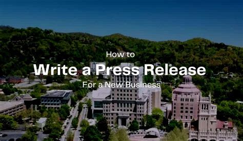 How To Write A Press Release For A New Business