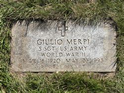 Giulio I Merpi M Morial Find A Grave