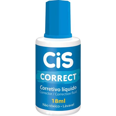 Corretivo Líquido Correct 18ml CIS Papelaria Helena