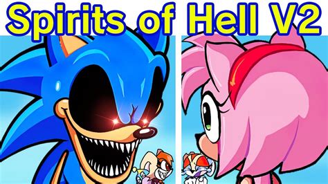 Friday Night Funkin Vs Sonic Exe Spirits Of Hell V2 Part 1 Fnf Mod