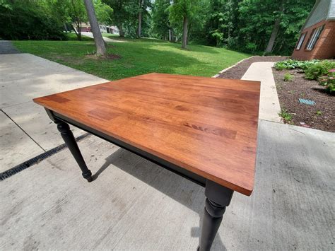 Black Cherry Antique Oak Water Based Stain Custom Mixed Table