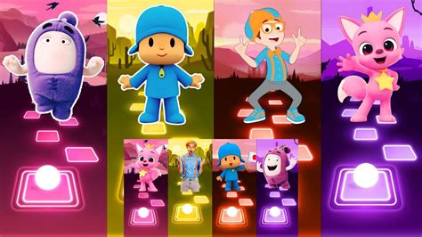 Pocoyo 🆚 Pinkfong 🆚 Oddbods Jeff 🆚 Blippi Mega Video Battle 🎶🏆 Youtube