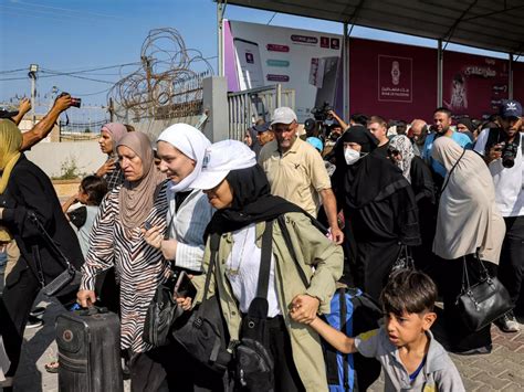 Injured Evacuees From Gaza Cross Into Egypt Via Rafah As Israeli Offensive Intensifies