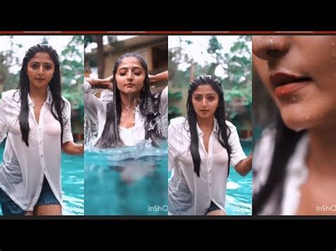 Mallu Reels Actress Ashika Angel Hot Rare Body Show In Wet Dress Hot