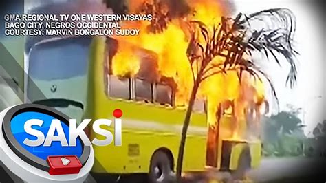 Pampasaherong Bus Nasunog Sa Gitna Ng Biyahe Saksi Youtube