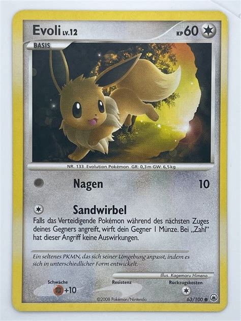 Evoli 63 100 Pokémon Majestic Dawn Kaufen auf Ricardo