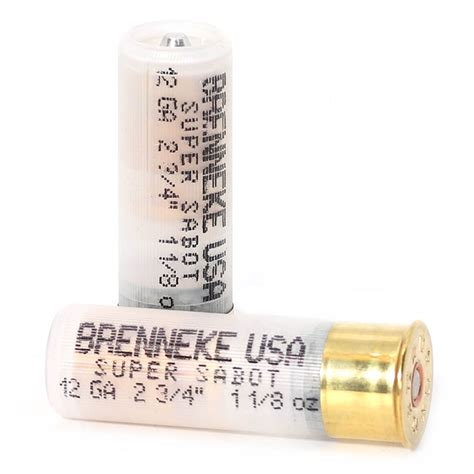 Brenneke Usa Supersabot 12 Gauge Ammo 2 3 4 1 1 8 Oz Sabot Slug