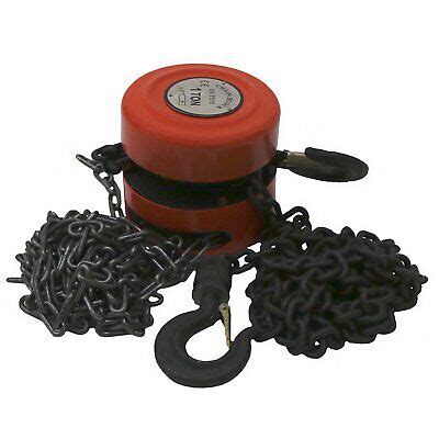 New Ton Chain Workshop Lifting Block Tackle Hoist Heavy Duty Car