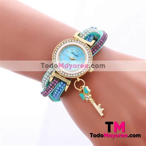 Reloj Pulsera Trenzado Multicolor Extensible Piel Sintetica Caratula