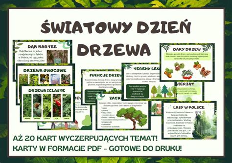 Wiatowy Dzie Drzewa Gazetka Szkolna Kart Do Druku