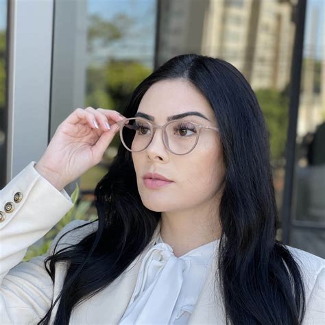 Óculos de Grau Redondo Nude Pamela Safine Óculos