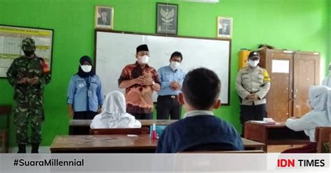 Bantul Mulai Uji Coba PTM Terbatas SD Siswa Tertib Prokes