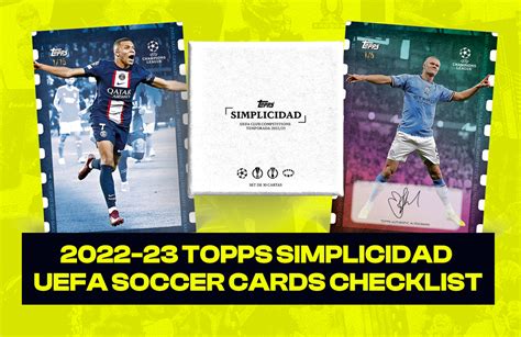 Topps Simplicidad UEFA Soccer Cards 2022 23 Checklist SportyCards