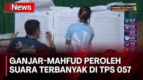 Ganjar Mahfud Peroleh Suara Terbanyak Di Tps Tanjung Duren Utara