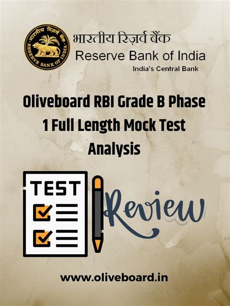 Oliveboard Rbi Grade B Phase Full Length Mock Test Analysis Check