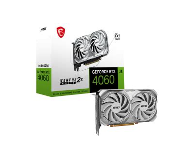 Geforce Rtx Ventus X White G Oc Cartes Graphiques Msi