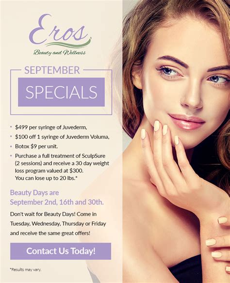 eros-september-specials | Eros Beauty & Wellness | San Diego