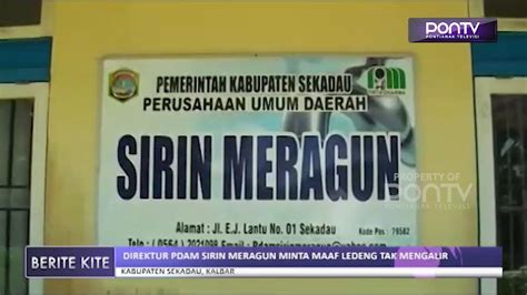 Direktur PDAM Sirin Meragun Minta Maaf Ledeng Tak Mengalir YouTube