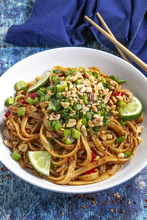 Thai Peanut Noodles Recipe Chili Pepper Madness