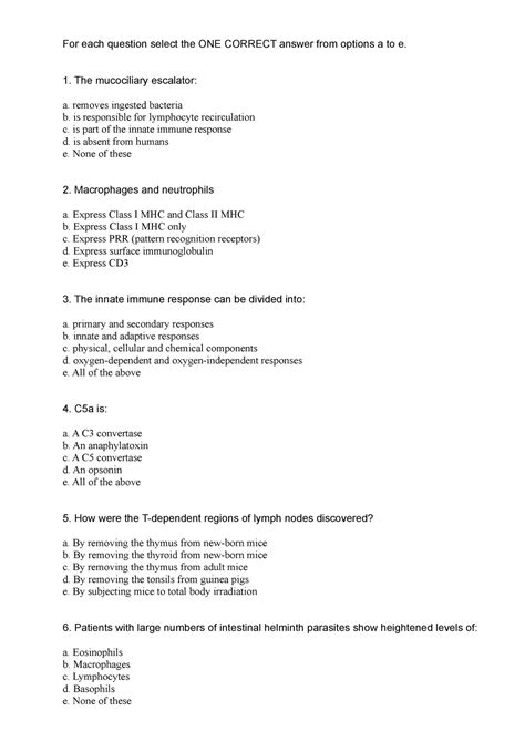 BY2IM1 MCQ Sample Practice Exam Questions And Answers For Each