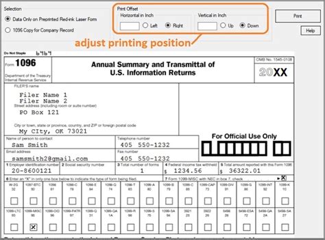 Irs form 1096 template - bapheads