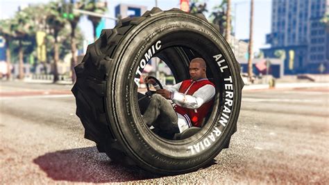 HILARIOUS WHEEL VEHICLE MOD GTA 5 Mods YouTube