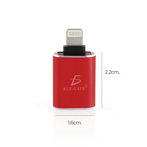 Adaptador De Otg Para Iphone Ipad Lightning Usb 30 Ele Gate