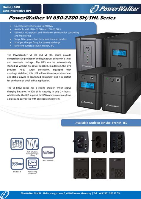 Powerwalker Vi Sw Iec Uk Datasheet Manualzz Off