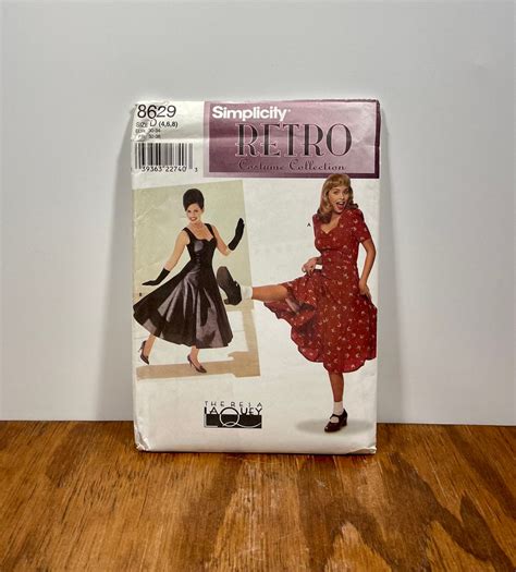 Swing Era Dress Pattern Simplicity Retro Costume Collection Etsy