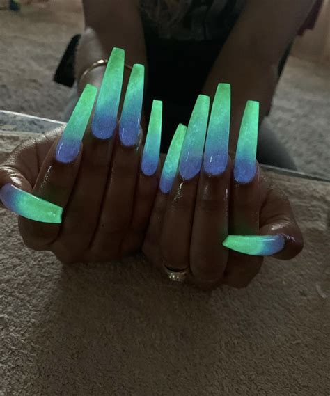 Glow In The Dark Marbled Nails Artofit