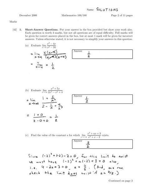 Ubc Math Final Exam December Solutions Pdf