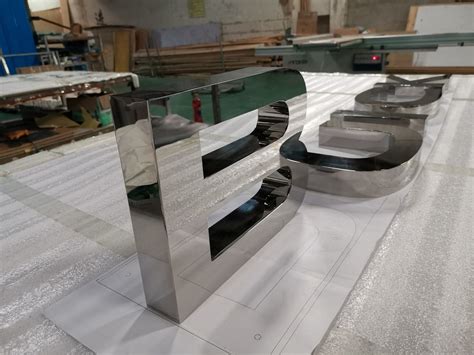 Mirror Finish Letter Sign Board Chrome Letters Sign Stainless Steel