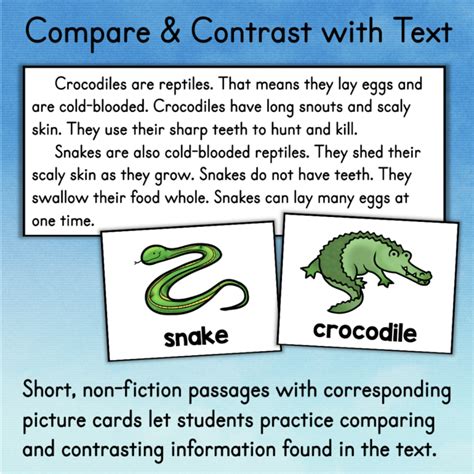 Comparing And Contrasting Worksheets