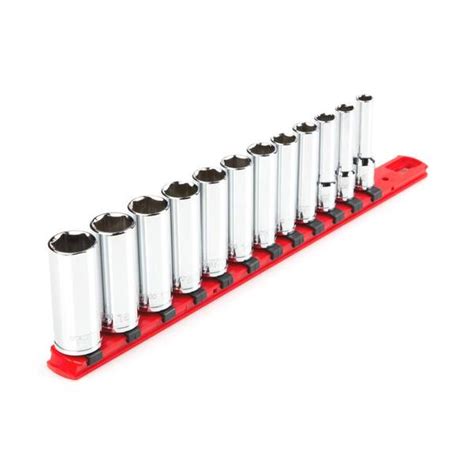 Tekton 38 In Drive Deep 6 Point Socket Set 12 Piece Shd91106 The Home Depot