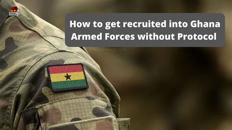 How To Get Recruited Into Ghana Armed Forces Without Protocol