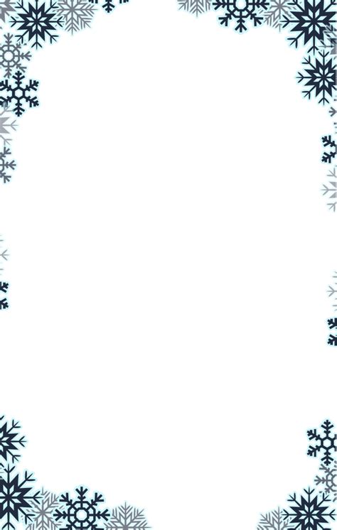 Snowflake - Snowflake border png download - 640*1008 - Free Transparent ...