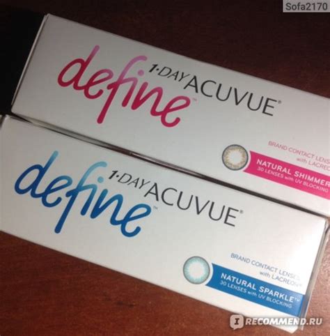 Контактные линзы Johnson & Johnson 1-Day Acuvue Define - «Классные ...
