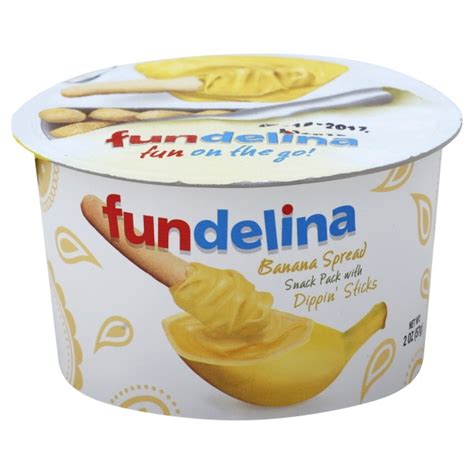 Fundelina Snack Pack - With Dippin Bread Sticks - Case Of 12 - 2 Oz ...